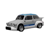 YRXIAO 1:18 para Coches Clásicos Modelo Abarth De Aleación Fundida A Presión Adornos Metal Fundido A Colección Souvenirs