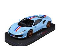 YRXIAO 1:18 para Ferrari 488 Modelo De Resina para Coleccionistas Exhibición Conmemorativo Azul