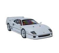 YRXIAO 1:18 para Ferrari F40 Modelo Completo De Aleación Coche Colección Adornos para Regalos Decoración Escritorio(White)