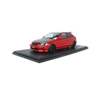 YRXIAO 1 18 para Honda Civic EK9 Type R Rojo IG2677 Modelo De Coche Estático Colección De Adornos De Resina Exquisita Artesanía Decoración