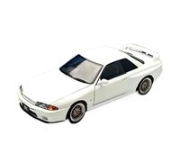 YRXIAO 1:18 para Nissan GTR R32 Modelo De Coche De Aleación Colección Regalo Adornos De Metal Colección Negro(White)