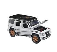 YRXIAO 1:24 Benz G63 Vehículo Todoterreno De Aleación Modelo De Coche Adornos Metálicos Estáticos Colección para Adultos(White)