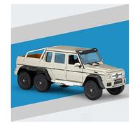 YRXIAO 1:24 Mercedes-Benz G63 Amg 6×6 Vehículo Todoterreno Modelo De Coche De Aleación Decoración Metálica Estática(White)