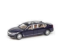 YRXIAO 1 24 para BMW 760LI Aleación Fundición A Presión Modelo Coche Colección Exhibición Niño Juguete Coche Artesanía Decoración(Azul)