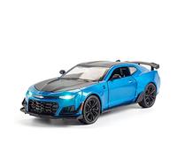 YRXIAO 1 24 para Chevrolet Camaro Aleación Diecast Juguete Modelo Coche Colección Coche Juguetes Niños Artesanía Decoración(Azul)
