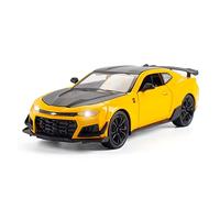 YRXIAO 1 24 para Chevrolet Camaro Aleación Diecast Juguete Modelo Coche Colección Coche Juguetes Niños Artesanía Decoración(Yellow)