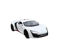 YRXIAO 1 24 para Coche Deportivo Lycan Modelo Fundición Presión Aleación Exhibición Colección Coches Juguete Niños Regalo Coche Exquisita Artesanía Decoración(White)