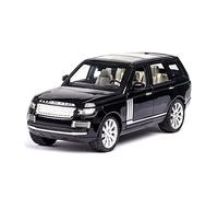 YRXIAO 1 24 para Land Rover Range Rover SUV Modelo Coche Aleación De Metal con Luz De Sonido como Regalo para Adultos Exquisita Artesanía Decoración(Negro)