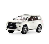 YRXIAO 1 24 para Lexus LX570 Aleación Fundición A Presión Modelo Coche Colección Exhibición Niño Juguete Coche Artesanía Decoración(White)