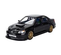 YRXIAO 1 24 para Subaru Impreza WRX STI Coche Deportivo Aleación Fundición A Presión Modelo Coche Adulto Decoración del Hogar Exquisita Artesanía Decoración(Negro)