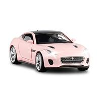 YRXIAO 1 32 para Jaguar F-Type Aleación Fundición A Presión Modelo Coche Colección Exhibición Niño Juguete Coche Artesanía Decoración(Rosado)