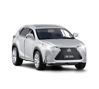 YRXIAO 1 32 para Lexus NX200T Aleación Fundición A Presión Modelo Coche Colección Exhibición Niño Juguete Coche Artesanía Decoración(Plata)