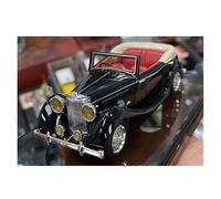 YRXIAO 1:43 para Jaguar 1961E Convertible Hardtop Modelo De Coche Colección Adulto Miniatura Escena Adornos(Black Hood)