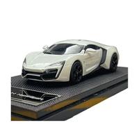 YRXIAO 1:43 para Lykan Modelo De Coche Deportivo De Aleación De Metal Fundido Negro Colección Personal Adornos para Vehículos(White)