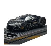YRXIAO 1:43 para Lykan Modelo De Coche Deportivo De Aleación De Metal Fundido Negro Colección Personal Adornos para Vehículos(Black)