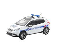YRXIAO 1 43 para Peugeot Police Patrol Car Model Peugeot 2008 2013 Diecast Collectible Supercar