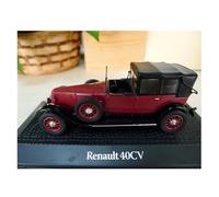 YRXIAO 1:43 Renault 40CV Coche Descapotable Clásico Antiguo Colección para Adultos Adornos Rojos Exquisita Artesanía Decoración