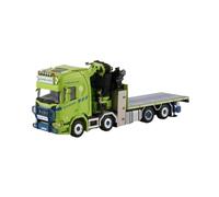 YRXIAO 1 50 para La Serie R 8X2 Camión Grúa sobre Plataforma Remolque Modelo Exhibidor Estante Colección Souvenirs