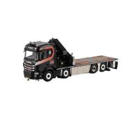 YRXIAO 1 50 para La Serie R 8X2 Remolque Plataforma con Grúa Montada sobre Camión Modelo BOUWRENT 01-4669 Colecciona Artesanías