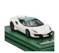 YRXIAO 1:64 Adornos De Resina Monocromática para Maqueta Coche Ferrari 488 Pista Coupé Hardtop