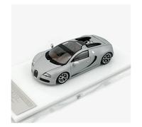 YRXIAO 1:64 Bugatti Veyron Super Sport - Modelo De Coche De Aleación Colección De Adornos Decoración En Miniatura Juguete Exquisita Artesanía Decoración(Silver)