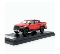 YRXIAO 1:64 Ford Ranger Raptor Pickup Modelo De Coche De Aleación Soporte De Exhibición De Juguete De Metal Adornos Exquisita Artesanía Decoración(Red)