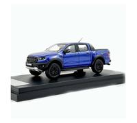 YRXIAO 1:64 Ford Ranger Raptor Pickup Modelo De Coche De Aleación Soporte De Exhibición De Juguete De Metal Adornos Exquisita Artesanía Decoración(Blue)