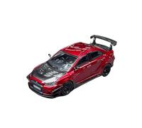 YRXIAO 1:64 Mitsubishi EVO X 10.ª Generación Varis Metal Rojo Aleación Modelo De Coche Adornos Estáticos Exhibición Hobby Exquisita Artesanía Decoración