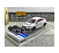 YRXIAO 1:64 Modelo A Escala De Coche Subaru Varis Carrocería Ancha Aleación para Coleccionistas Adultos Exhibición Color Blanco