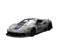 YRXIAO 1:64 para F8 Mansory Versión Modificada F8XX Modelo De Coche Resina Miniatura Colección Aficiones Adornos