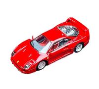 YRXIAO 1 64 para Ferrari F40 1989 Adorno Estático Rojo Colección De Modelos Coches Aleación Totalmente Abiertos