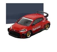 YRXIAO 1:64 para GR Yaris Pandem Escala De Aleación Fundición Vehículos Modelo Coche Modificado Miniatura Escena Adornos(Red)