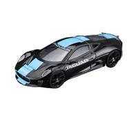 YRXIAO 1:64 para Jaguar C-X75 Modelo De Coche Aleación Negra Adornos Metal Fundido A Presión Colección