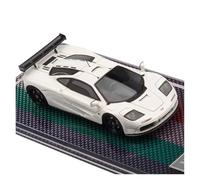 YRXIAO 1:64 para Maqueta De Coche McLaren MF1 LM Resina Azul Metalizado Adorno Escritorio para Coleccionistas Adultos(White)