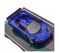 YRXIAO 1:64 para Maqueta De Coche McLaren MF1 LM Resina Azul Metalizado Adorno Escritorio para Coleccionistas Adultos(Blue)