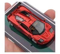 YRXIAO 1:64 para Maqueta De Coche McLaren MF1 LM Resina Azul Metalizado Adorno Escritorio para Coleccionistas Adultos(Red)