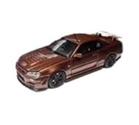 YRXIAO 1:64 para Nissan GTR R34 2025 Colección Modelo De Coche Aleación En Miniatura Adornos para Mesa Arena Temática
