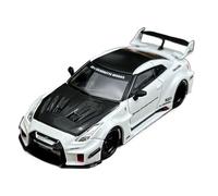 YRXIAO 1:64 para Nissan GTR R35 RR LB Wide Body Modelo A Escala De Aleación Superdeportivo Coleccionable Gris(White)
