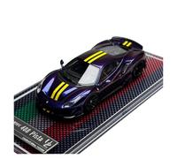 YRXIAO 1 64 para Novitec 488 Pista Chameleon Resina Modelo De Coche Colección Adornos Recuerdos para Adultos