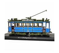 YRXIAO 1/87 para 1901 Vintage Rail Tram Simulación Modelo De Tren Retro Regalo Estático Coleccionable Exquisita Artesanía Decoración