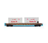 YRXIAO 1/87 para Santa Fe Contenedor De Transporte Ferroviario Simulación Modelo Tren Plástico Juguetes Artesanía Decoración
