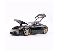 YRXIAO Adorno Navideño Verde para Porsche GT4RS Cayman Modelo De Coche De Aleación Completamente Abierto Escala 1:18 Exquisita Artesanía Decoración