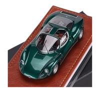 YRXIAO Adorno Temático De Resina para Maqueta De Coche Alfa Romeo Tipo 33 Stradale A Escala 1:43(Green)