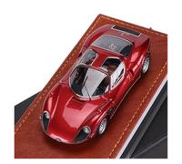 YRXIAO Adorno Temático De Resina para Maqueta De Coche Alfa Romeo Tipo 33 Stradale A Escala 1:43(Red 1)