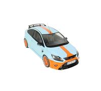 YRXIAO Adornos Metálicos Estáticos De Resina con Rayas Azules Y Naranjas para Ford Focus MK2 RS 2010 (Escala 1:18) Exquisita Artesanía Decoración