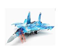 YRXIAO Avión SU-27 De La Fuerza Aérea Ucraniana Modelo SU27UB Fundido A Presión A Escala 1/72 para Exhibición Aficionados Militares