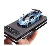 YRXIAO Azul 1:64 para Resina Modelo De Coche Koenigsegg Jesko Miniatura Colección Hobby Adorno Escritorio