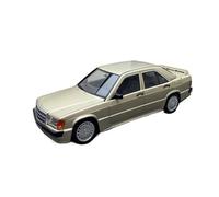 YRXIAO Coche De Aleación Estática 1:18 Mercedes Benz 190E 2.3-16 Modelo De Coche Clásico De Aleación Dorado con Alerón Trasero Pequeño De 1984 Exquisita Artesanía Decoración
