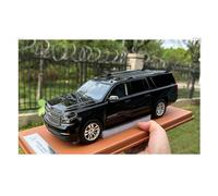 YRXIAO Coche De Aleación Estática 1 18 para Chevrolet Suburban Tahoe LTZ SUV 2015 Modelo De Coche Negro Colección Personal Exquisita Artesanía Decoración