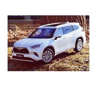 YRXIAO Coche De Aleación Estática 1:18 Toyota Highlander 2022 De Cuarta Generación Modelo GAC con Todas Las Puertas Abiertas Color Blanco Exquisita Artesanía Decoración